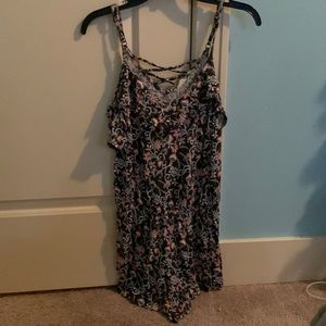 Floral summer romper